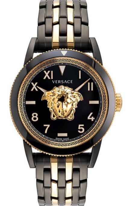 luxury swiss Vercace V-Palazzo Herrenuhr in Schwarz VE2V00422 watches